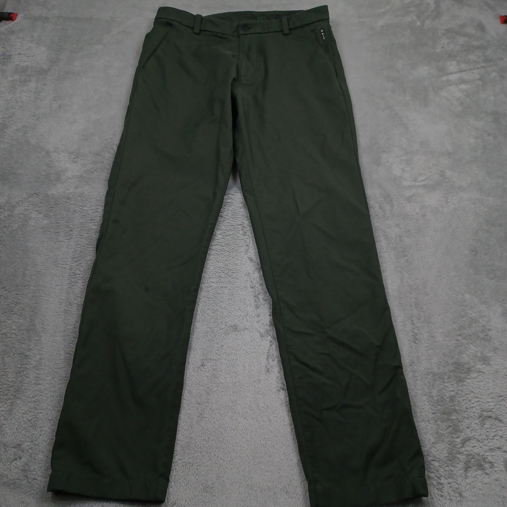 Lululemon Pants Mens 32 Green Straight Pockets Preppy Casual Logo